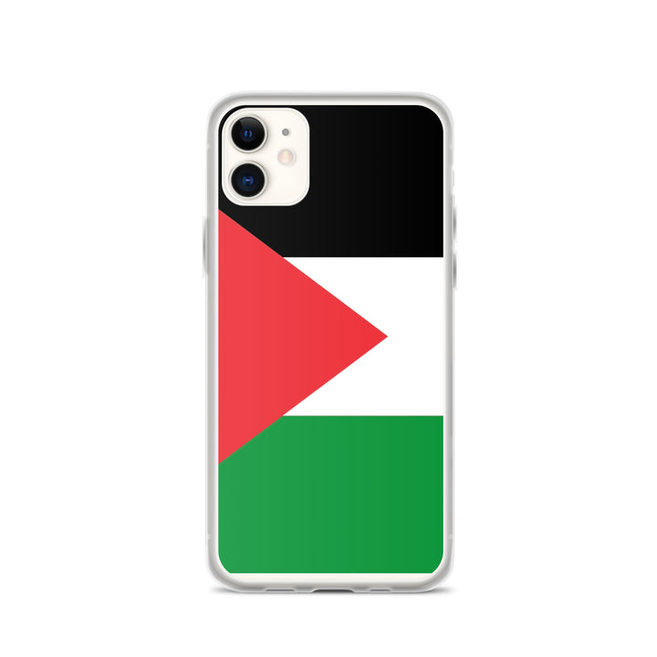 Clear Case for iPhone® - Palestine Flag, iPhone iPhone 11 Case On Phone