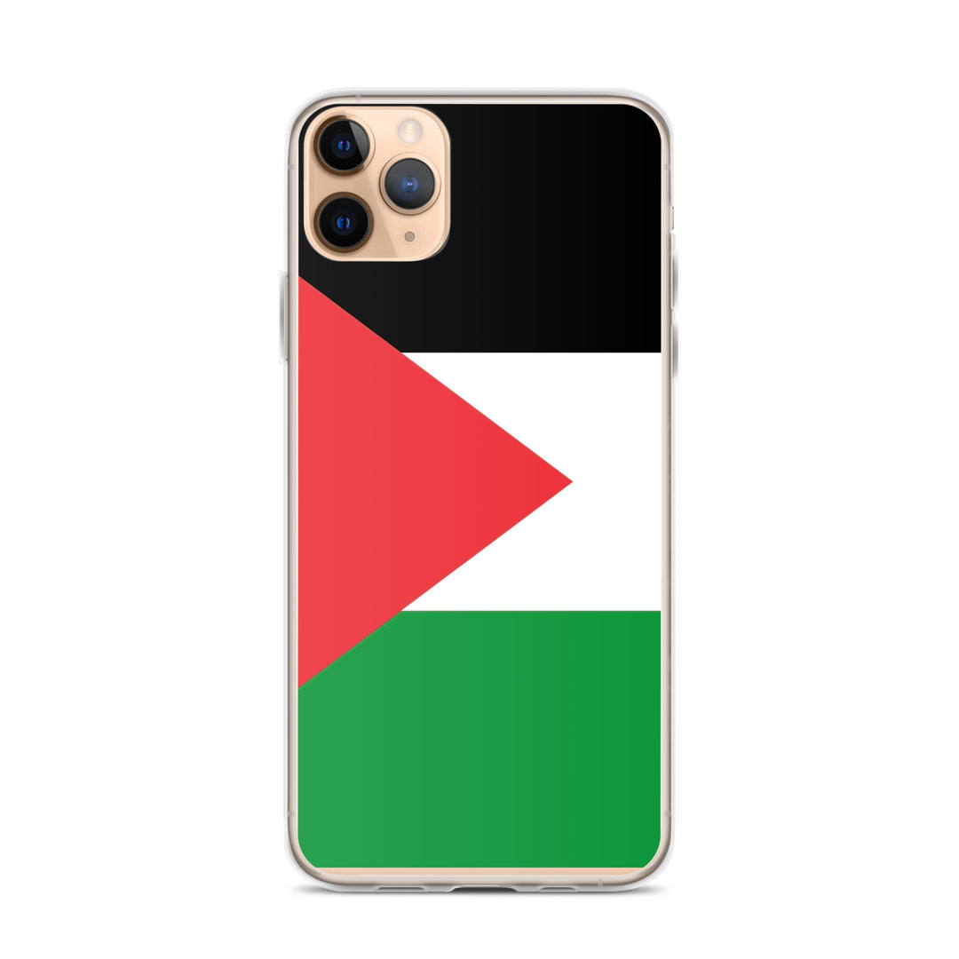 Clear Case for iPhone® - Palestine Flag, iPhone iPhone 11 Pro Max Case On Phone