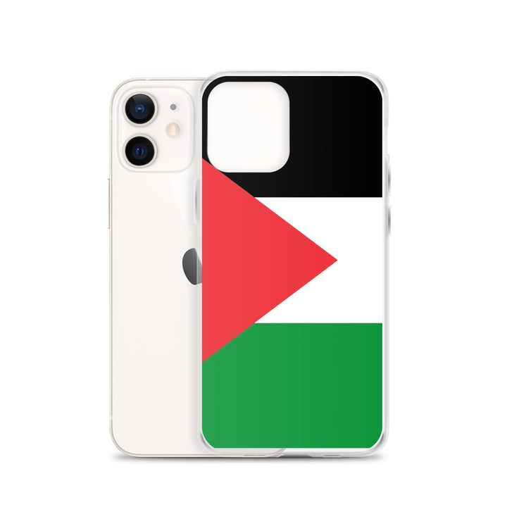 Clear Case for iPhone® - Palestine Flag, iPhone iPhone 12 Case With Phone