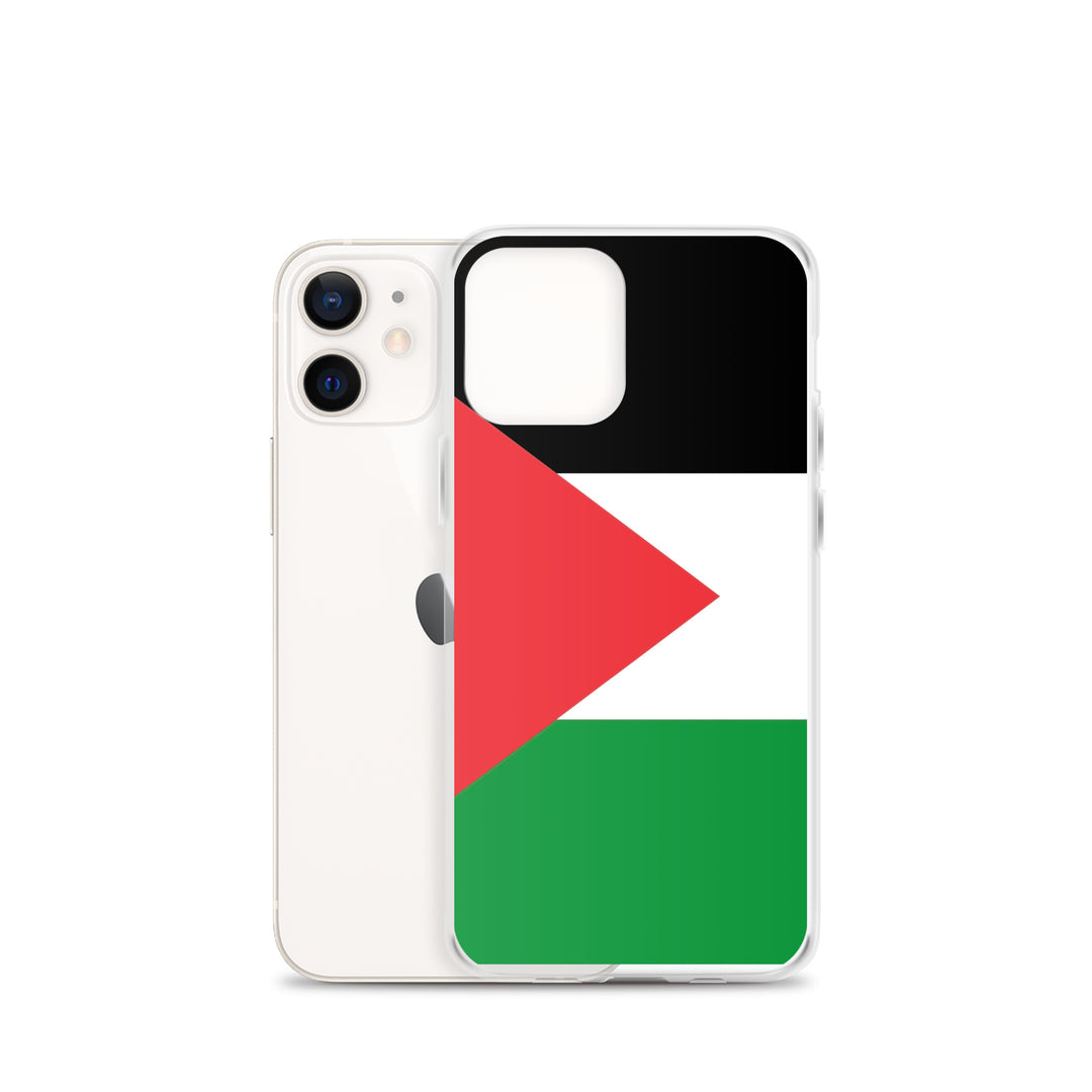 Clear Case for iPhone® - Palestine Flag, iPhone iPhone 12 Mini Case With Phone