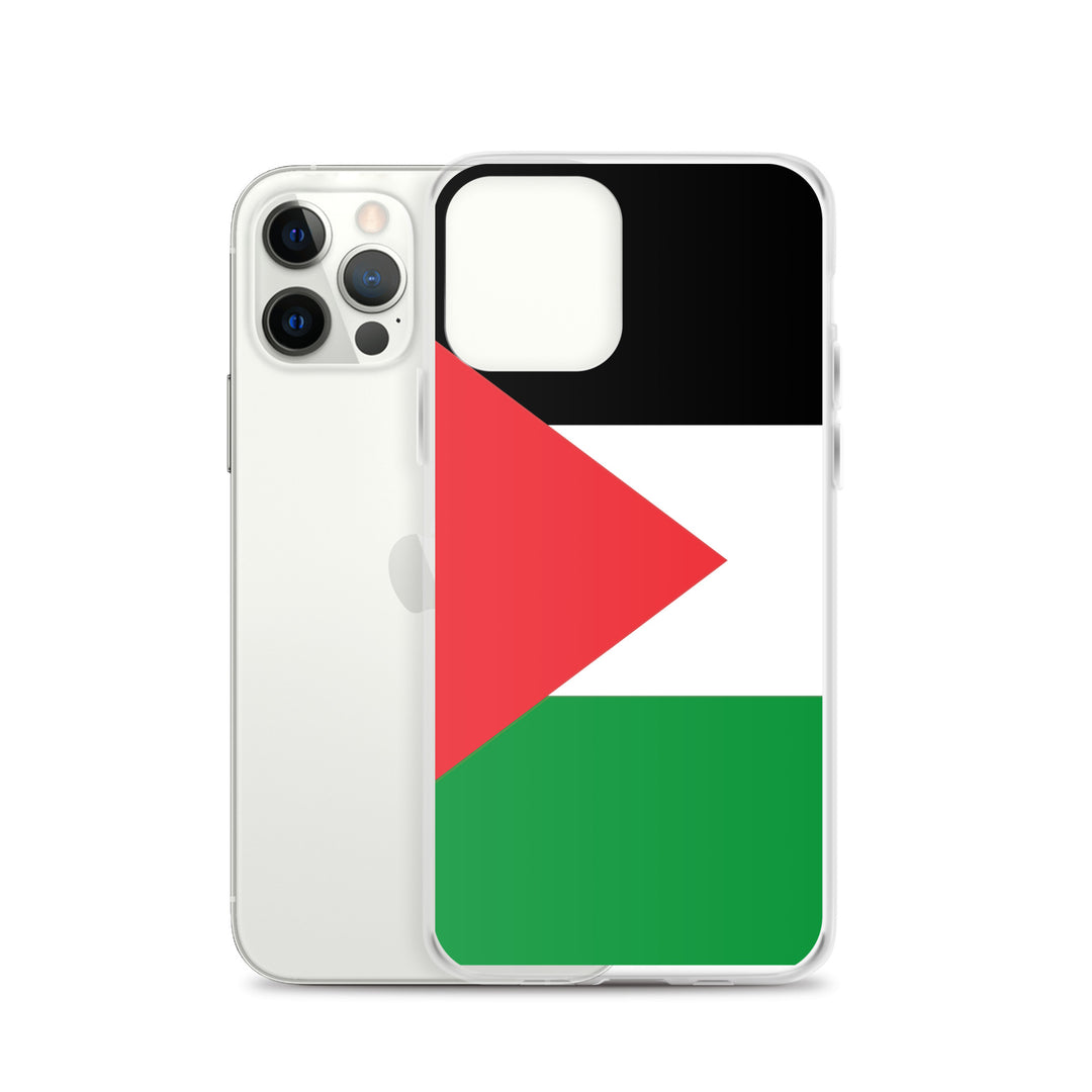 Clear Case for iPhone® - Palestine Flag, iPhone iPhone 12 Pro Case With Phone