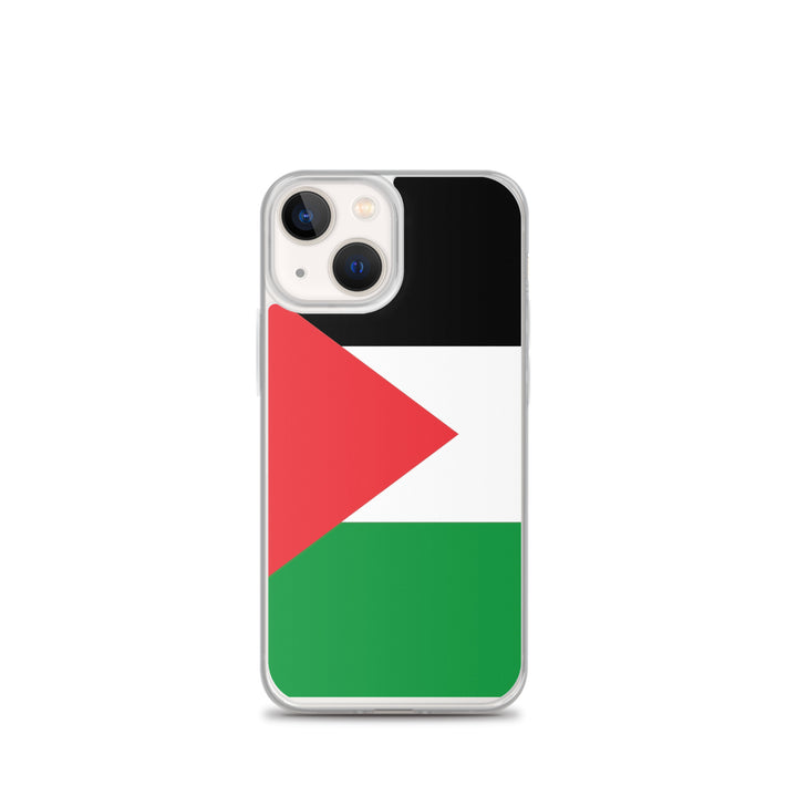 Clear Case for iPhone® - Palestine Flag, iPhone iPhone 13 Mini Case On Phone