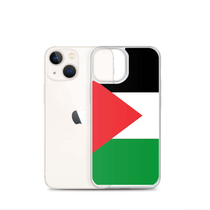 Clear Case for iPhone® - Palestine Flag, iPhone iPhone 13 Mini Case With Phone
