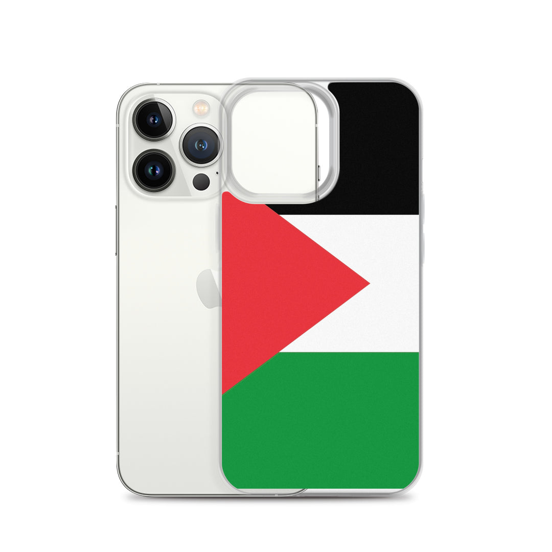 Clear Case for iPhone® - Palestine Flag, iPhone iPhone 13 Pro Case With Phone