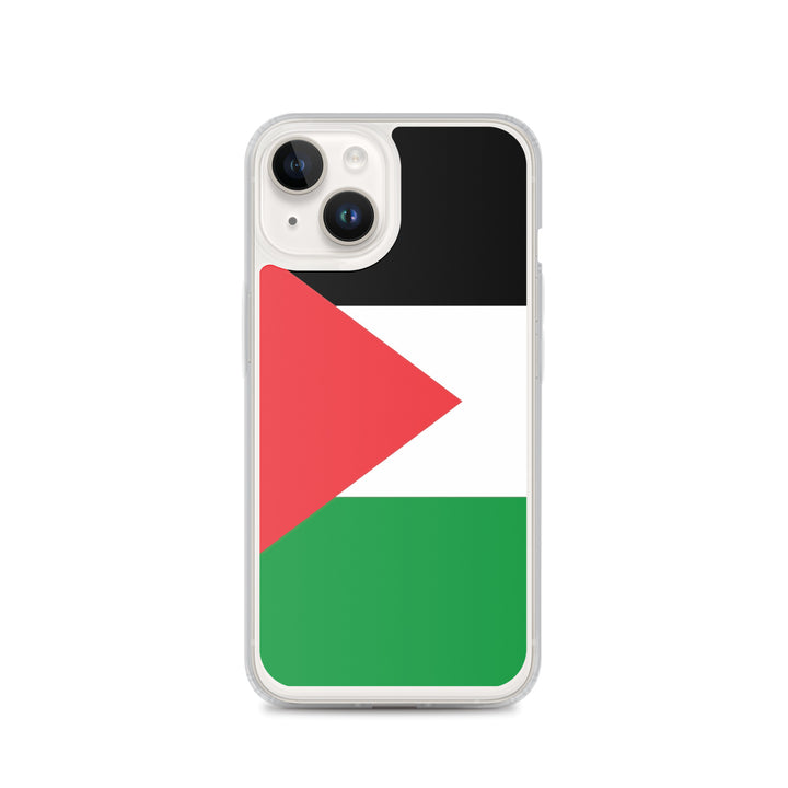 Clear Case for iPhone® - Palestine Flag, iPhone iPhone 14 Case On Phone