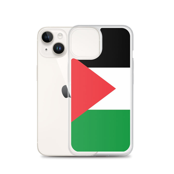 Clear Case for iPhone® - Palestine Flag, iPhone iPhone 14 Case With Phone