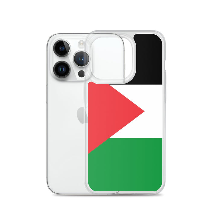 Clear Case for iPhone® - Palestine Flag, iPhone iPhone 14 Pro Case With Phone