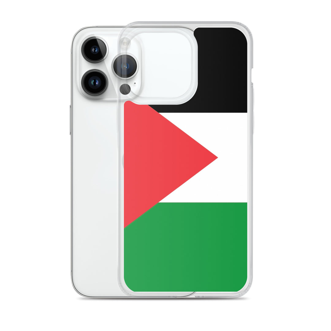 Clear Case for iPhone® - Palestine Flag, iPhone iPhone 14 Pro Max Case With Phone