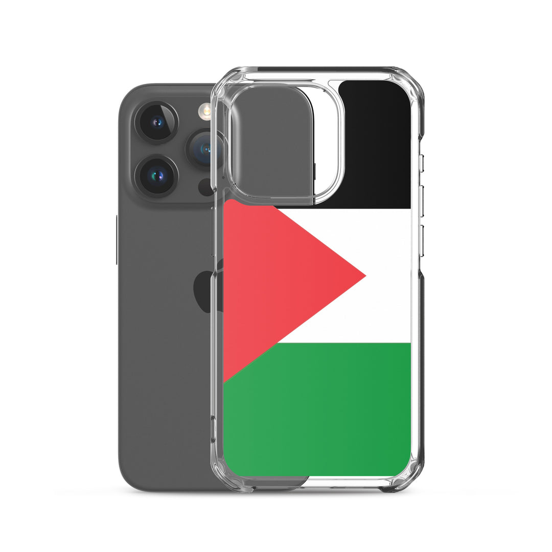 Clear Case for iPhone® - Palestine Flag, iPhone iPhone 15 Pro Case With Phone