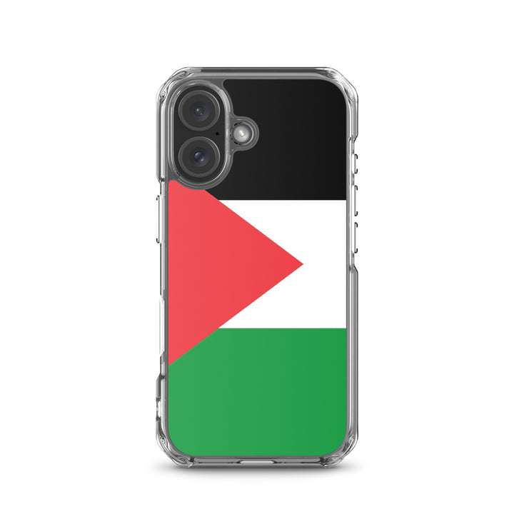 Clear Case for iPhone® - Palestine Flag, iPhone iPhone 16 Case On Phone