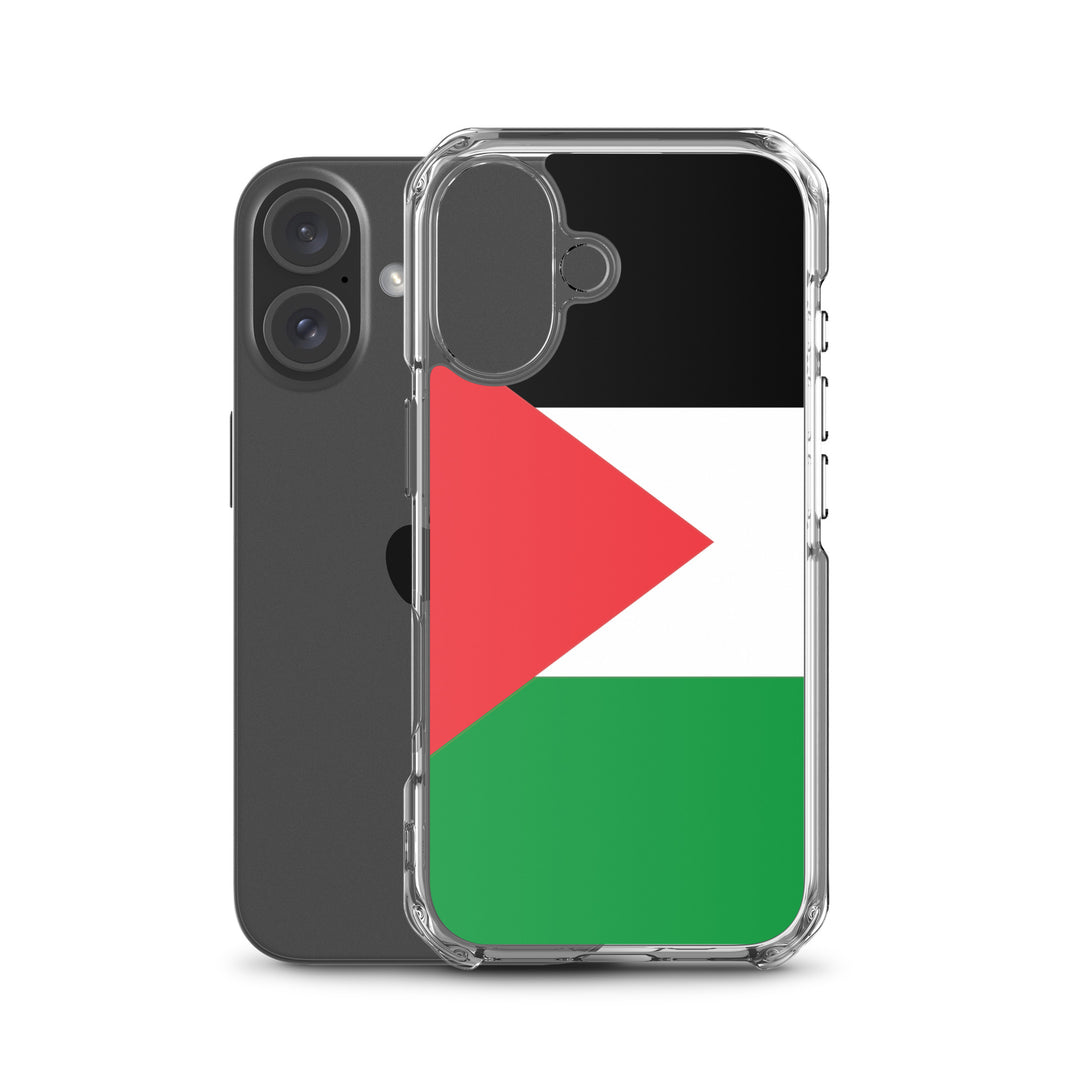 Clear Case for iPhone® - Palestine Flag, iPhone iPhone 16 Case With Phone
