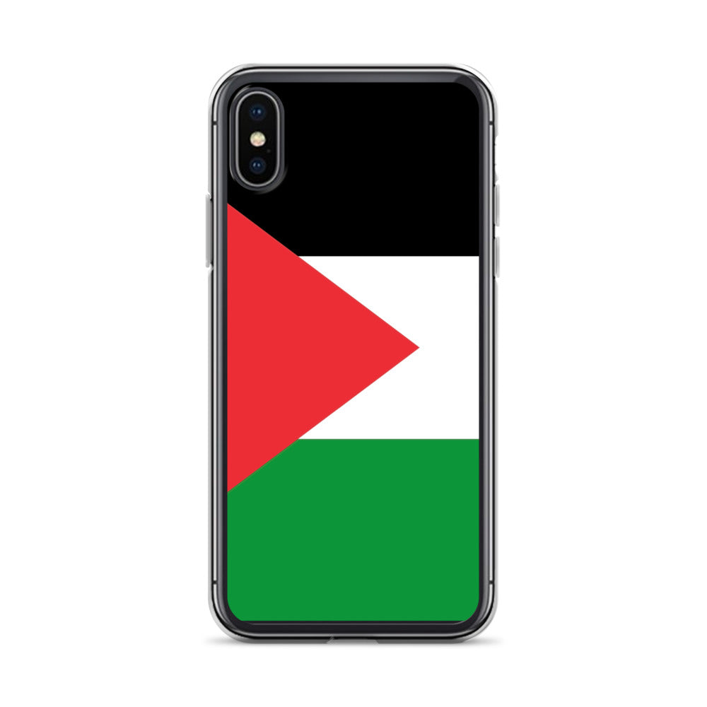 Clear Case for iPhone® - Palestine Flag, iPhone iPhone X Xs Case On Phone