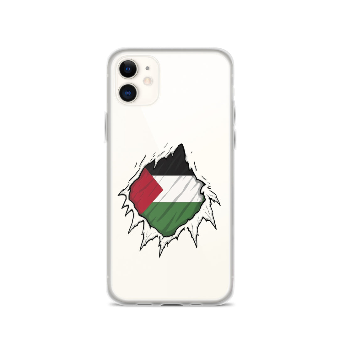 Clear Case for iPhone® - Palestine Hero, iPhone iPhone 11 Case On Phone
