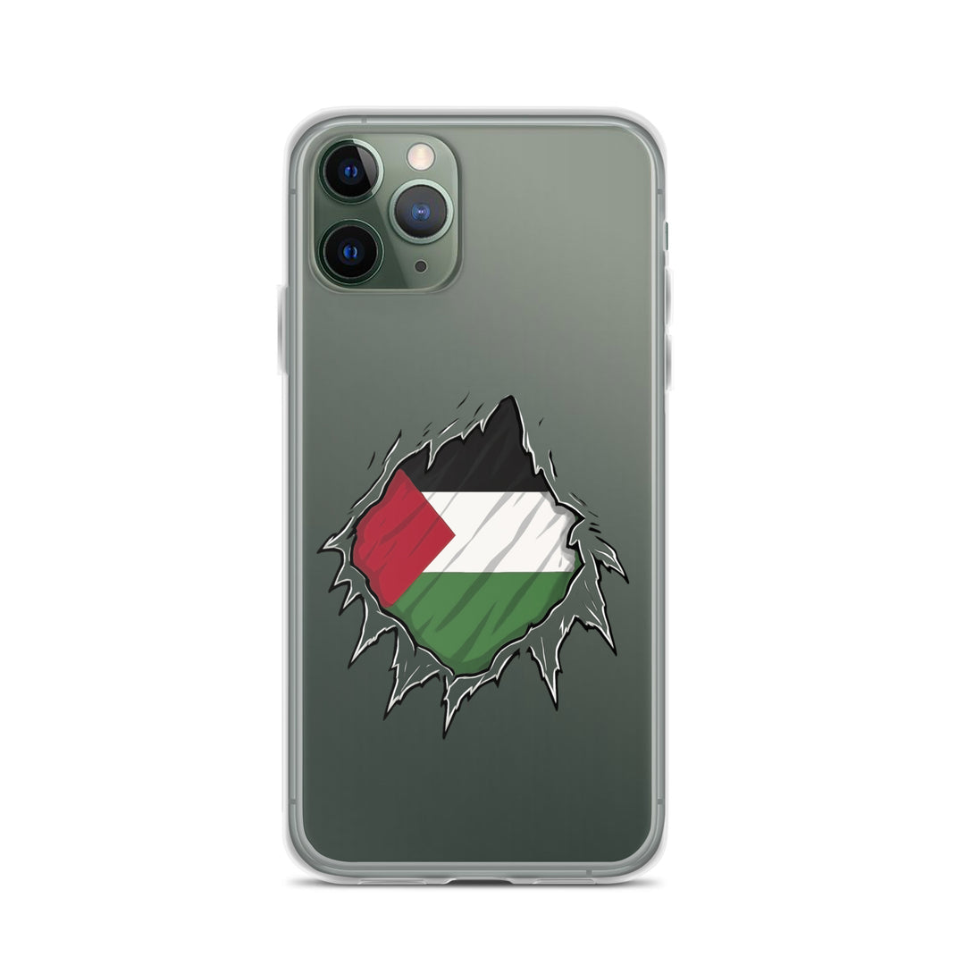 Clear Case for iPhone® - Palestine Hero, iPhone iPhone 11 Pro Case On Phone