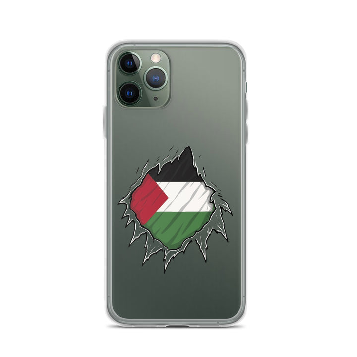 Clear Case for iPhone® - Palestine Hero, iPhone iPhone 11 Pro Case On Phone