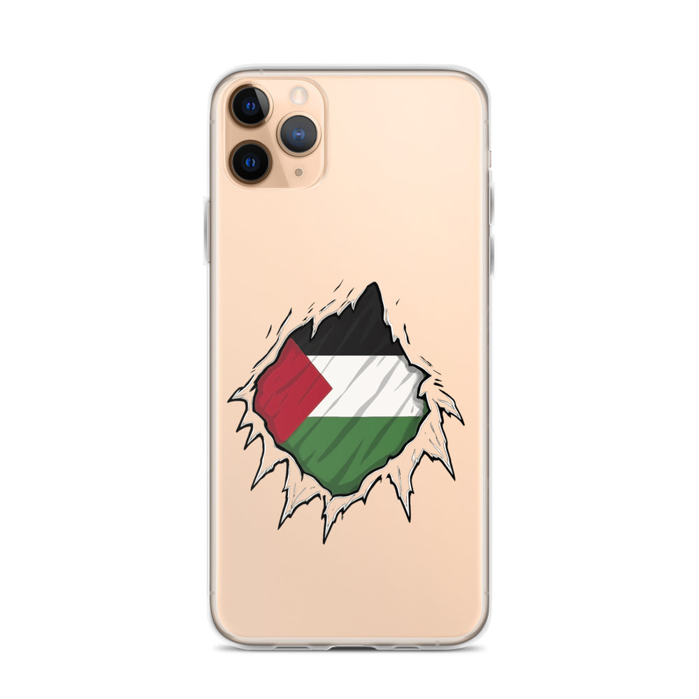 Clear Case for iPhone® - Palestine Hero, iPhone iPhone 11 Pro Max Case On Phone