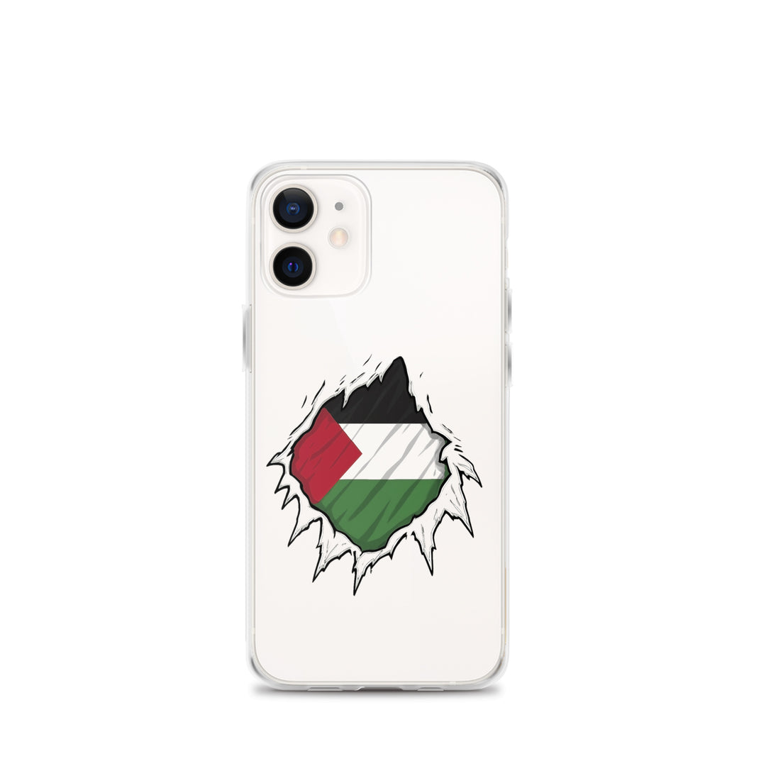 Clear Case for iPhone® - Palestine Hero, iPhone iPhone 12 Mini Case On Phone