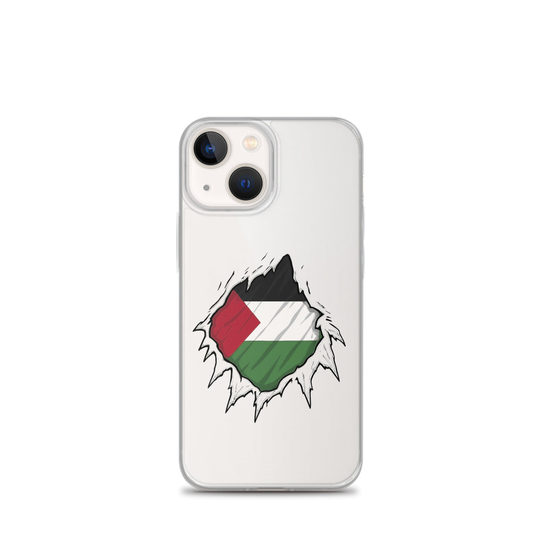 Clear Case for iPhone® - Palestine Hero, iPhone iPhone 13 Mini Case On Phone