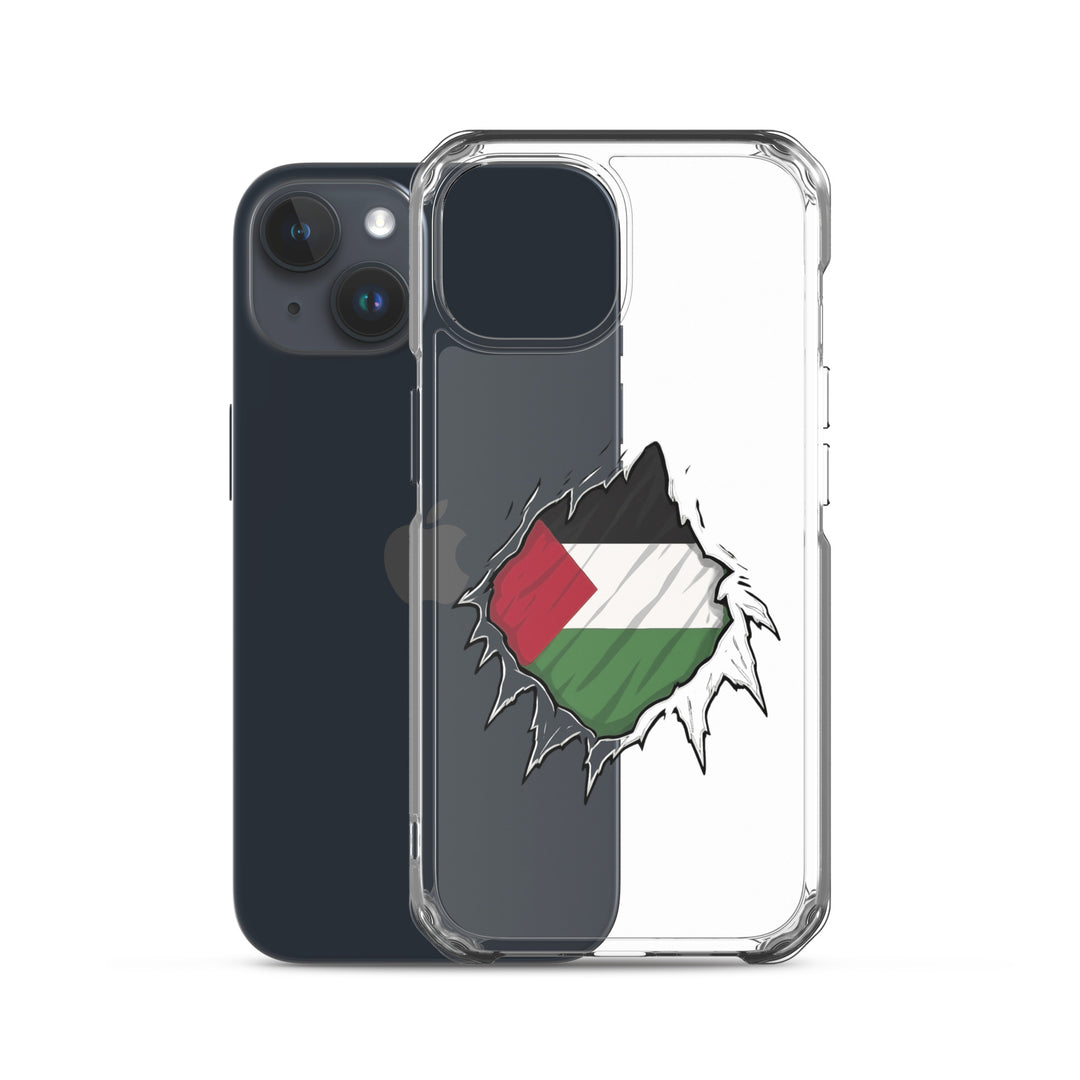 Clear Case for iPhone® - Palestine Hero, iPhone iPhone 15 Case With Phone