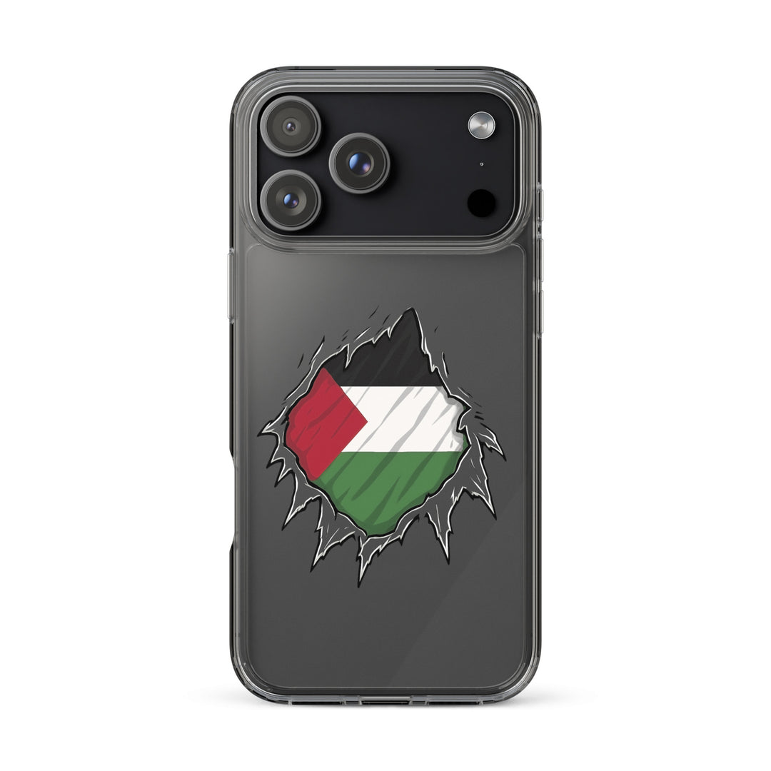 Clear Case for iPhone® - Palestine Hero, iPhone iPhone 17 Pro Max Case On Phone