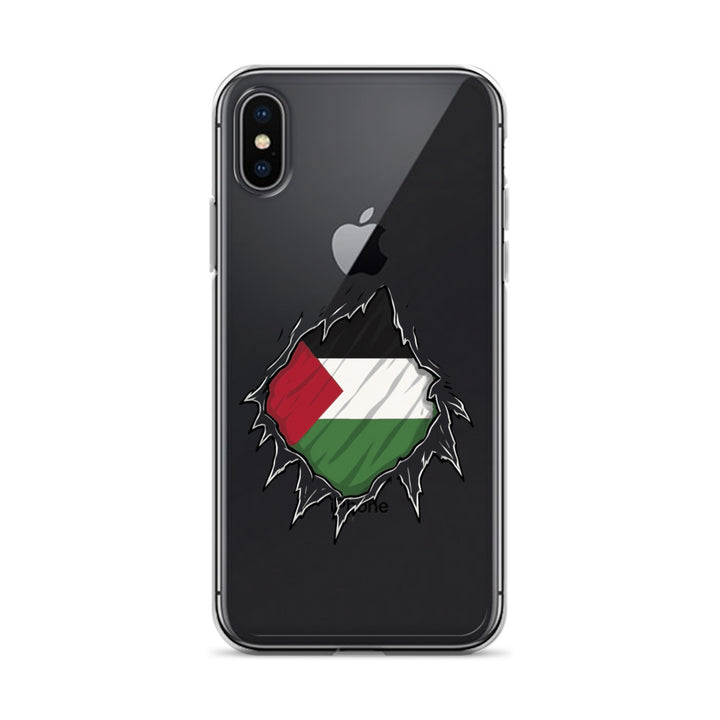 Clear Case for iPhone® - Palestine Hero, iPhone iPhone X Xs Case On Phone