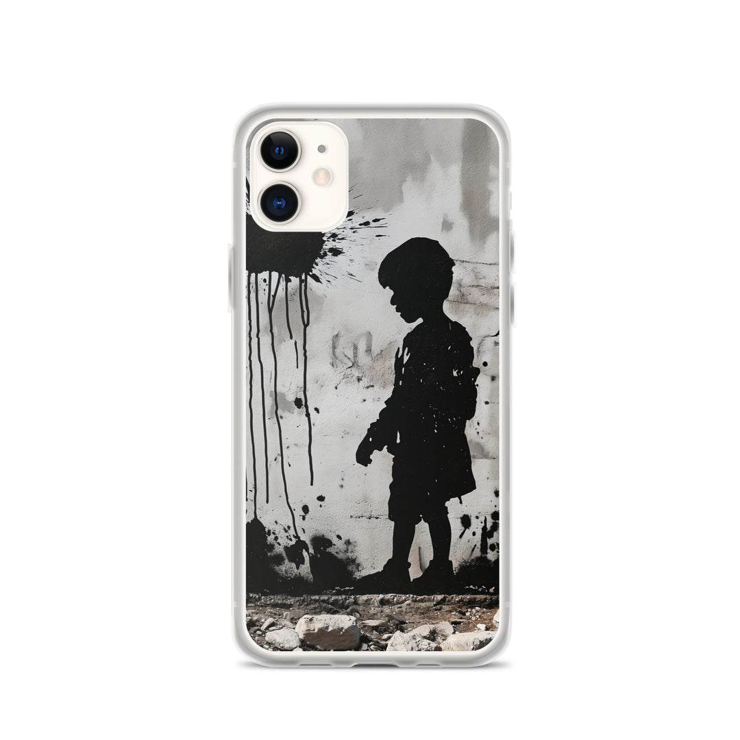 Clear Case for iPhone® - Palestine Wall, iPhone iPhone 11 Case On Phone
