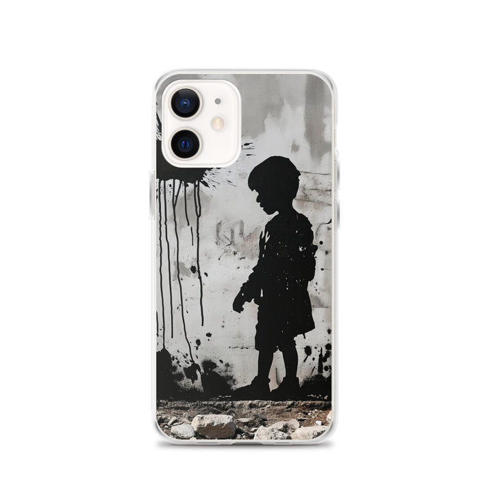 Clear Case for iPhone® - Palestine Wall, iPhone iPhone 12 Case On Phone