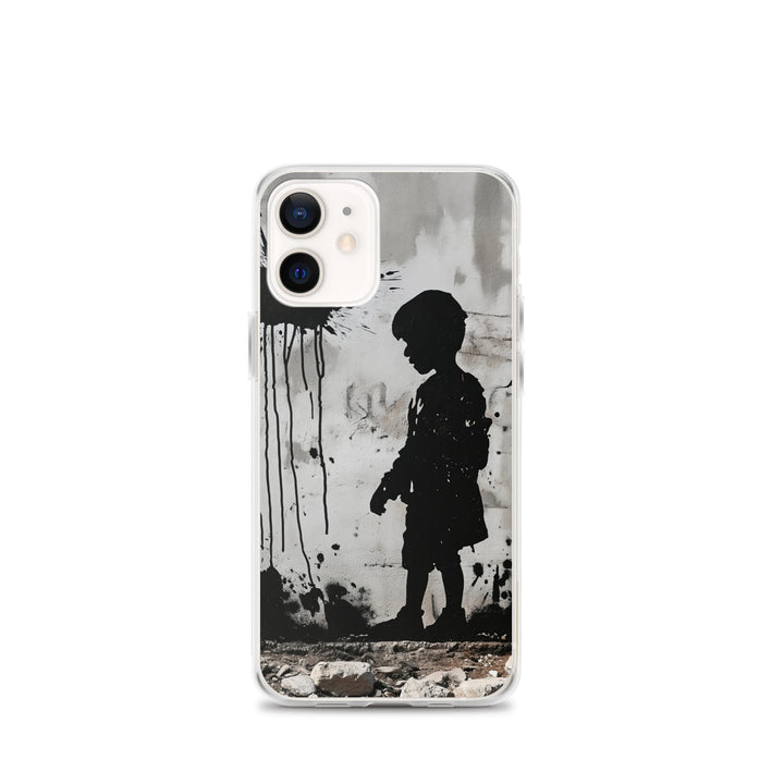 Clear Case for iPhone® - Palestine Wall, iPhone iPhone 12 Mini Case On Phone