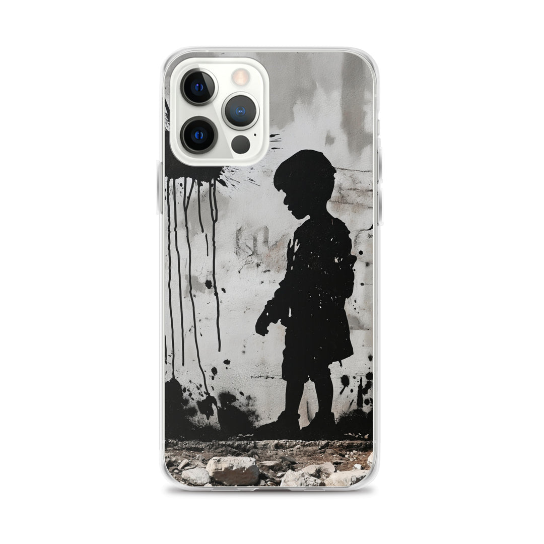 Clear Case for iPhone® - Palestine Wall, iPhone iPhone 12 Pro Max Case On Phone