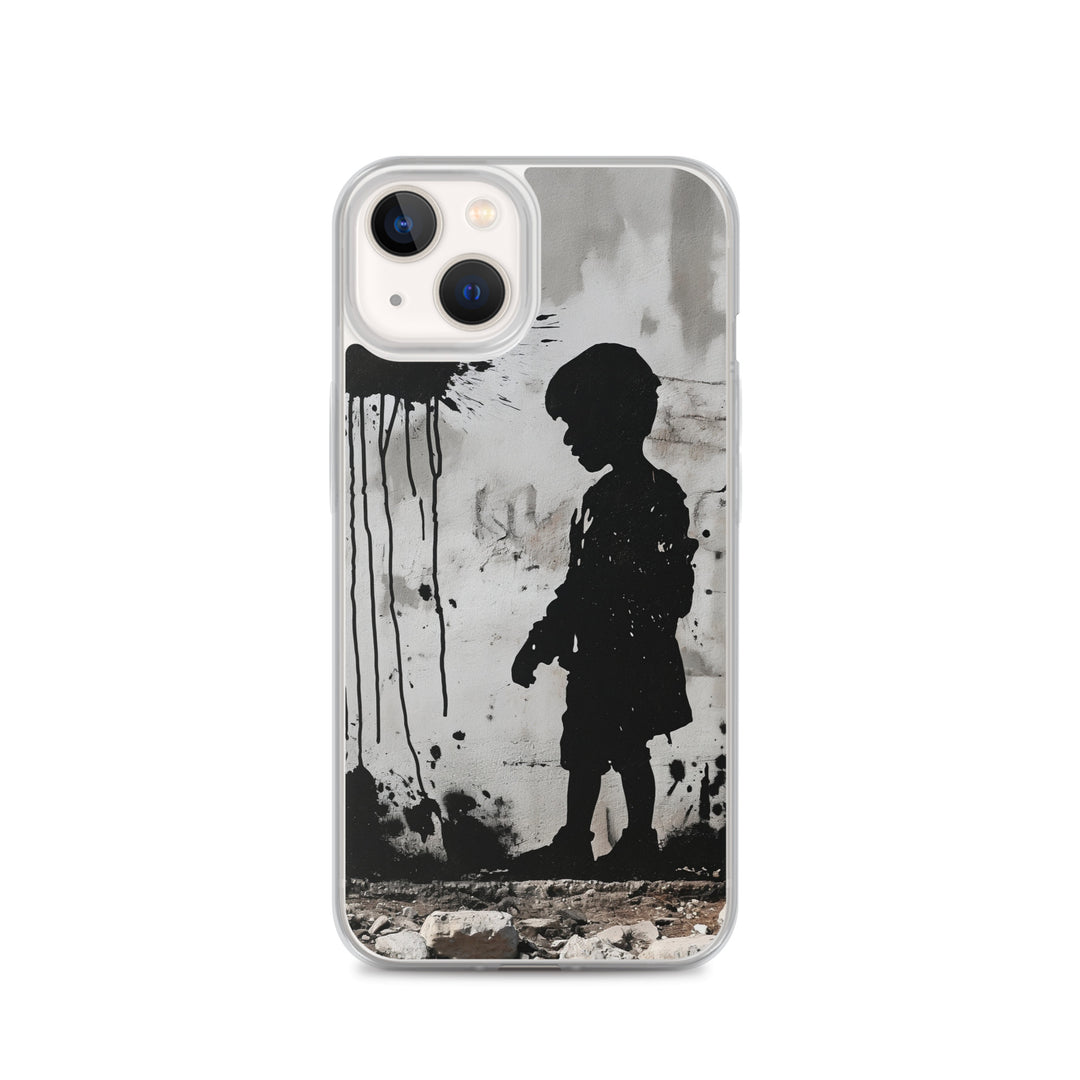 Clear Case for iPhone® - Palestine Wall, iPhone iPhone 13 Case On Phone