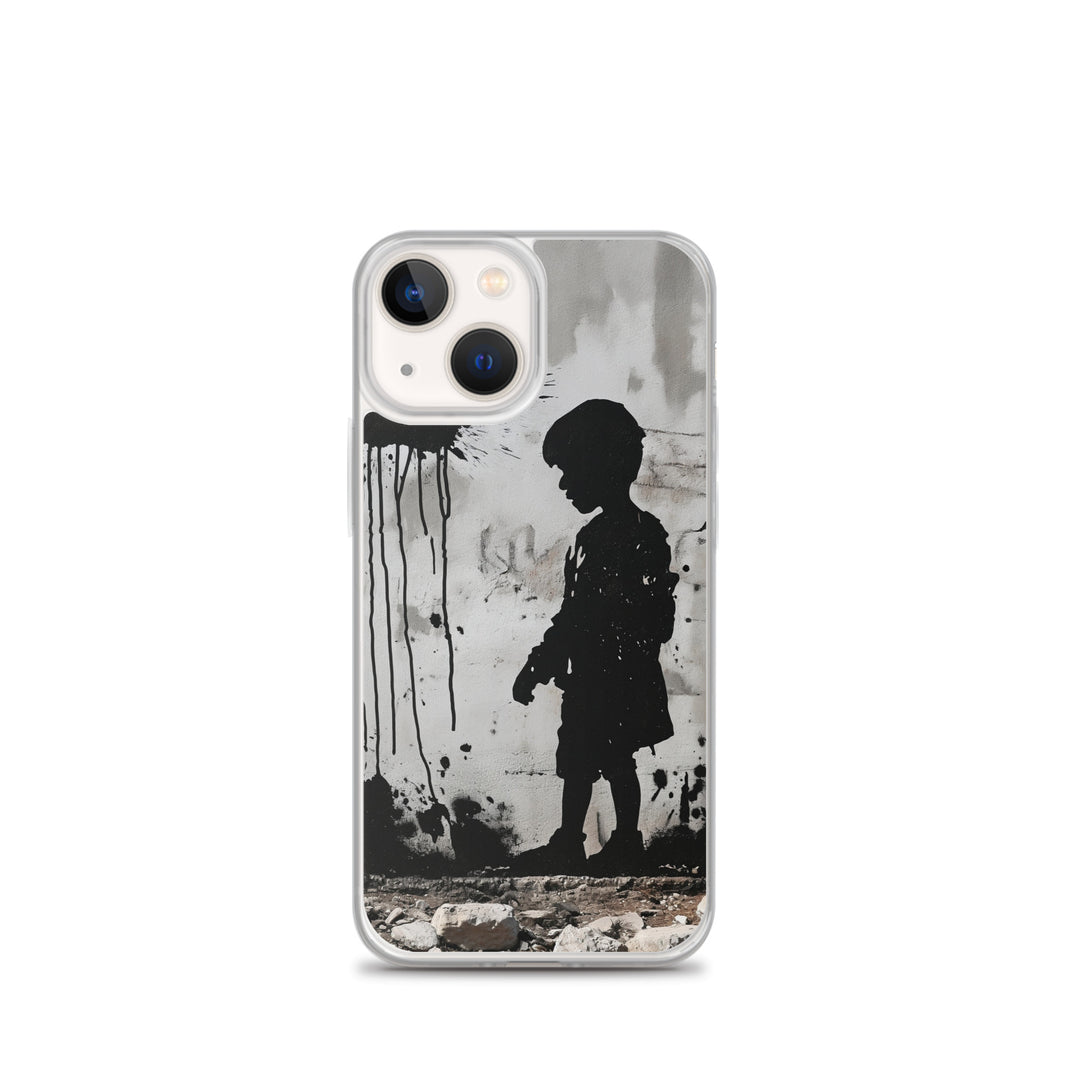 Clear Case for iPhone® - Palestine Wall, iPhone iPhone 13 Mini Case On Phone