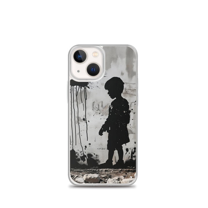 Clear Case for iPhone® - Palestine Wall, iPhone iPhone 13 Mini Case On Phone