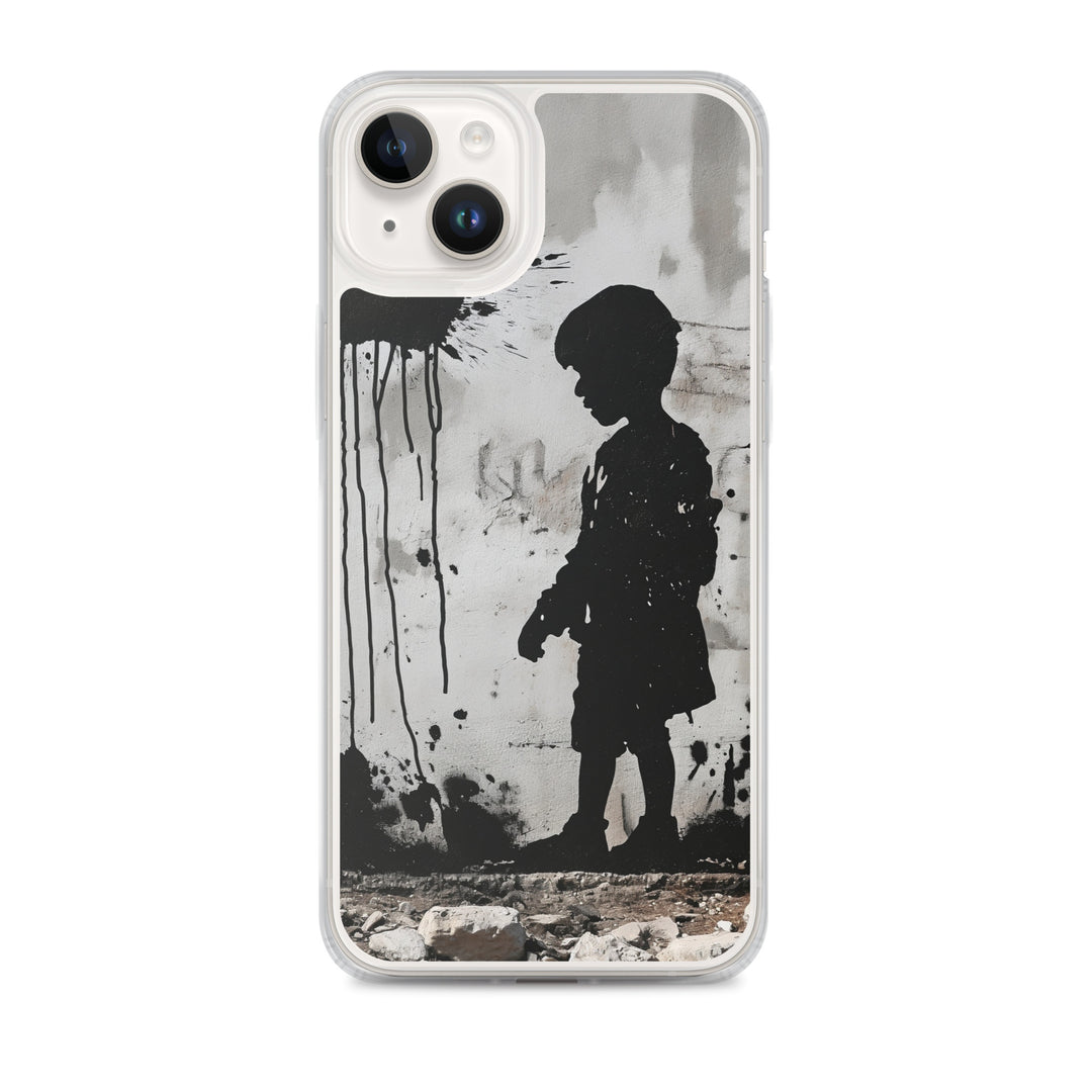 Clear Case for iPhone® - Palestine Wall, iPhone iPhone 14 Plus Case On Phone