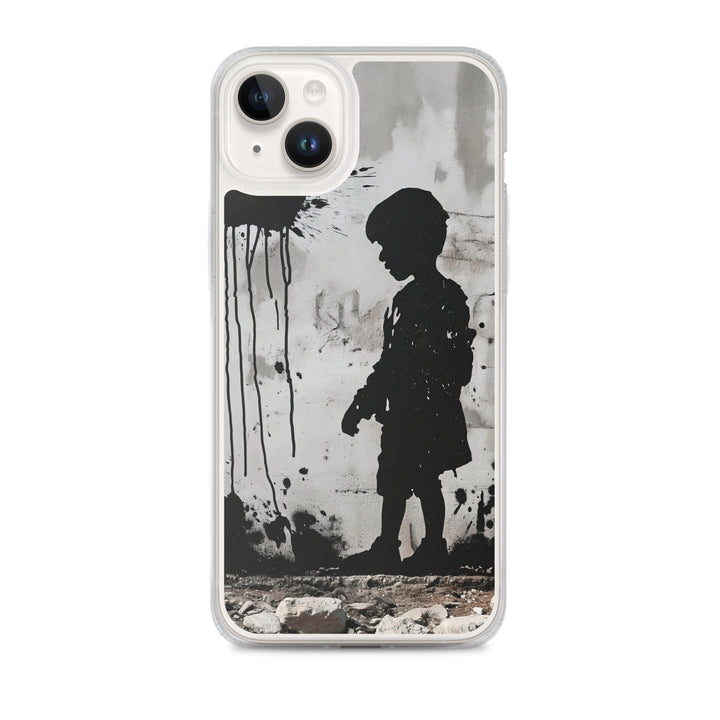 Clear Case for iPhone® - Palestine Wall, iPhone iPhone 14 Plus Case On Phone