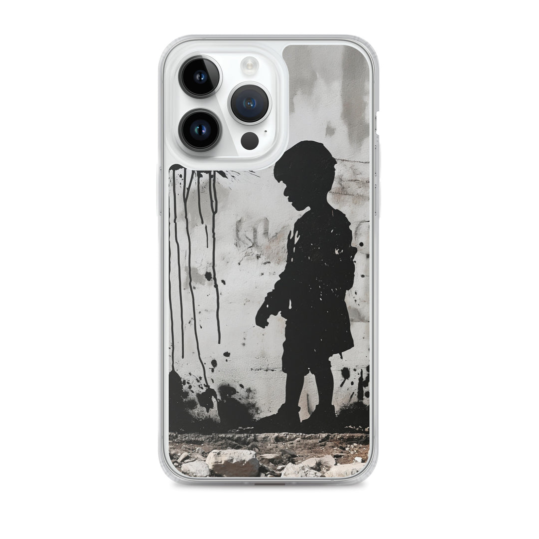 Clear Case for iPhone® - Palestine Wall, iPhone iPhone 14 Pro Max Case On Phone