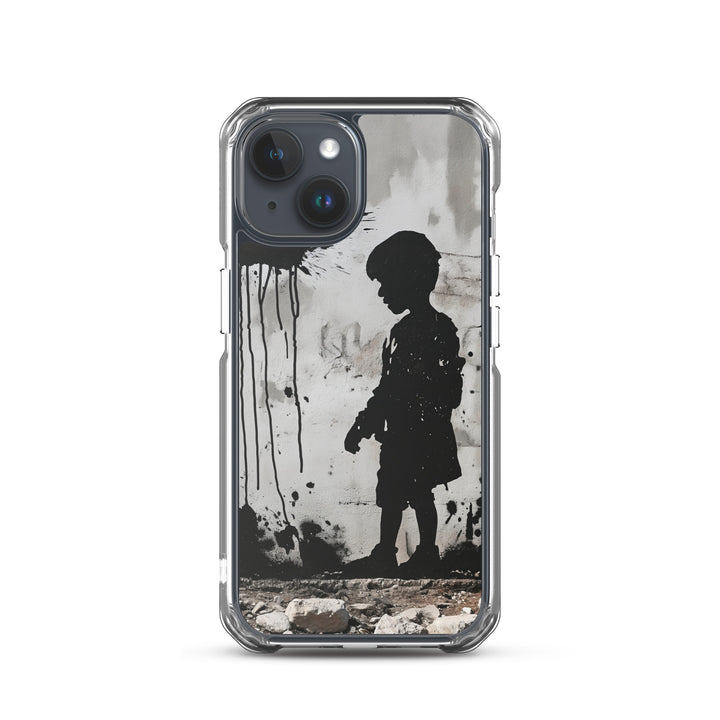 Clear Case for iPhone® - Palestine Wall, iPhone iPhone 15 Case On Phone
