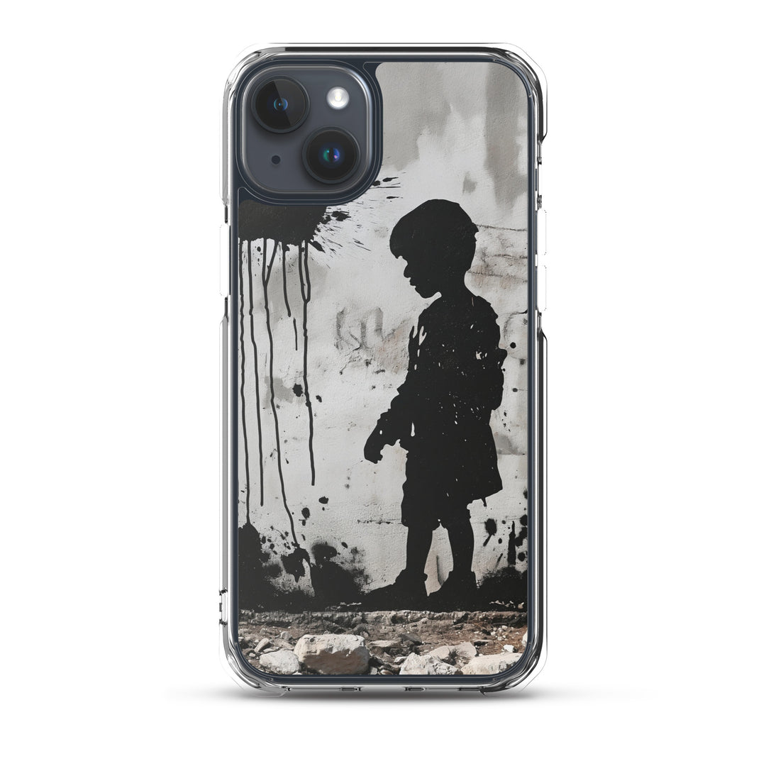 Clear Case for iPhone® - Palestine Wall, iPhone iPhone 15 Plus Case On Phone