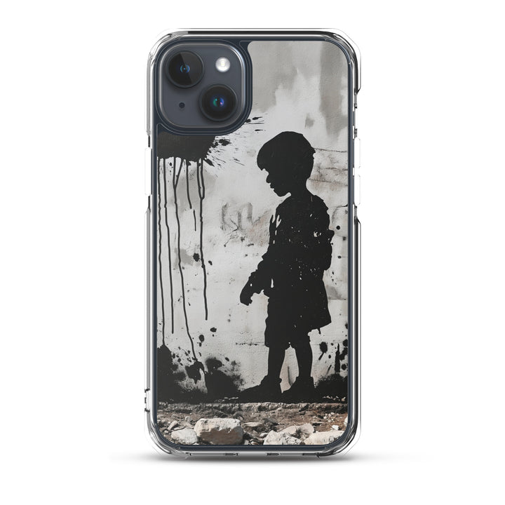 Clear Case for iPhone® - Palestine Wall, iPhone iPhone 15 Plus Case On Phone