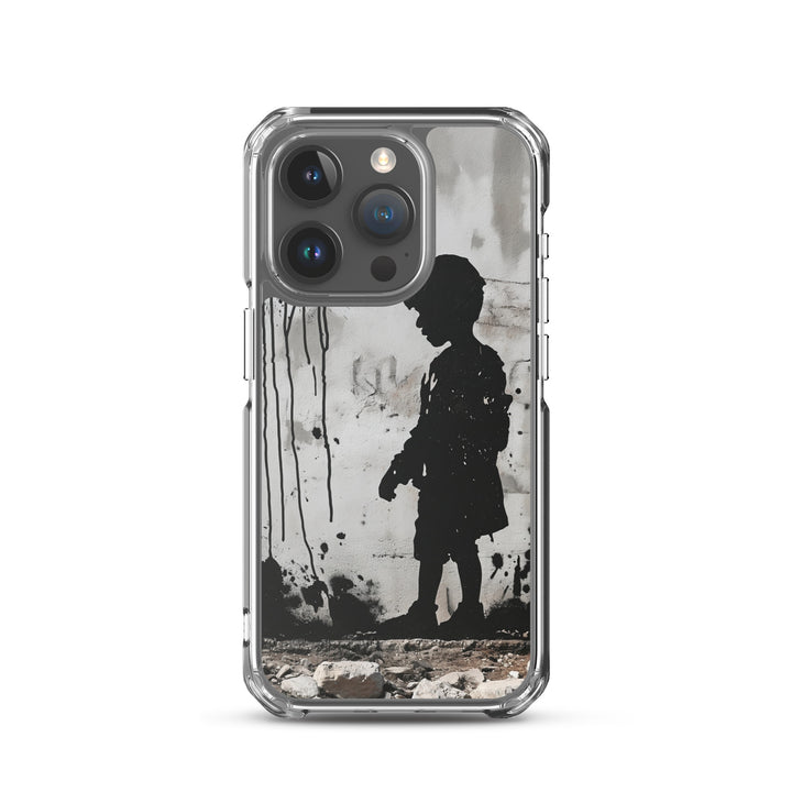 Clear Case for iPhone® - Palestine Wall, iPhone iPhone 15 Pro Case On Phone