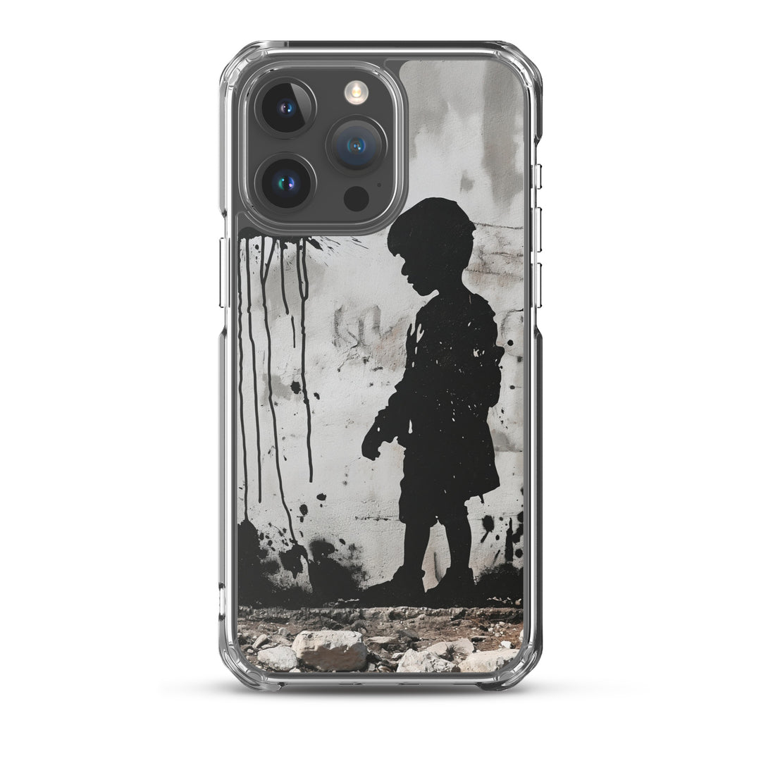 Clear Case for iPhone® - Palestine Wall, iPhone iPhone 15 Pro Max Case On Phone