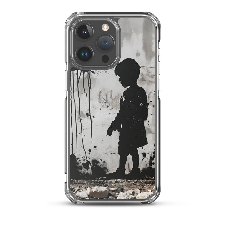 Clear Case for iPhone® - Palestine Wall, iPhone iPhone 15 Pro Max Case On Phone