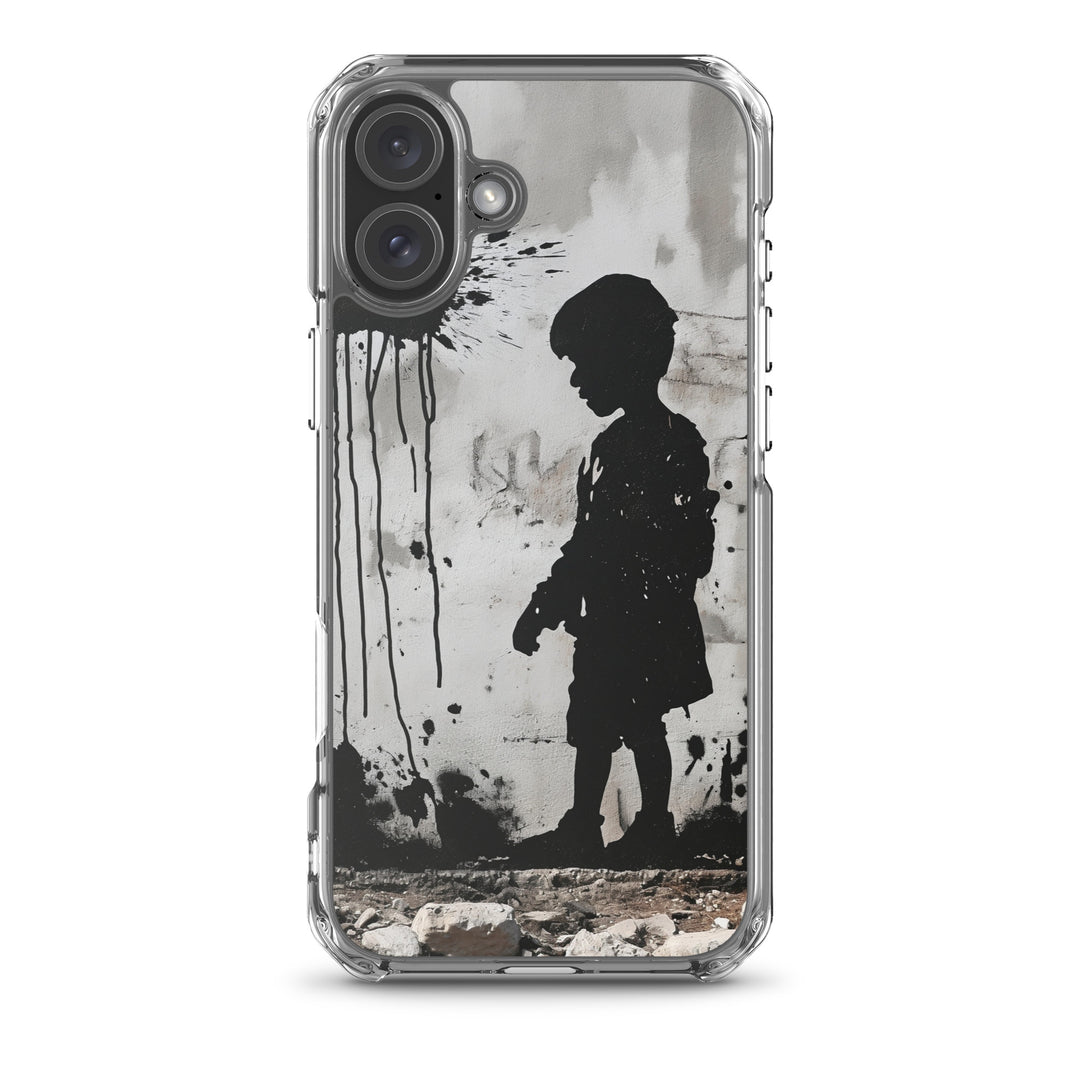 Clear Case for iPhone® - Palestine Wall, iPhone iPhone 16 Plus Case On Phone
