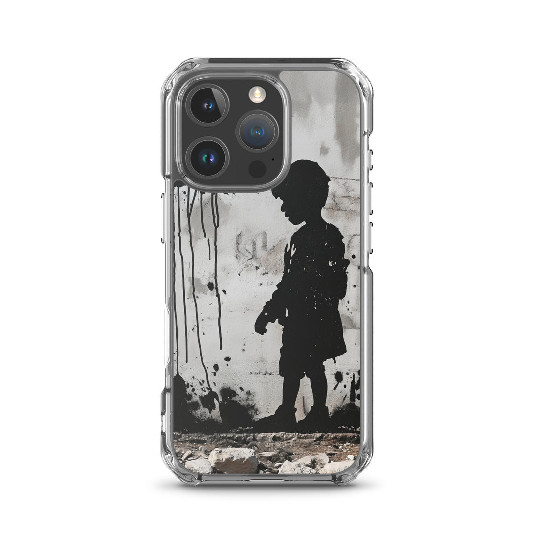 Clear Case for iPhone® - Palestine Wall, iPhone iPhone 16 Pro Case On Phone