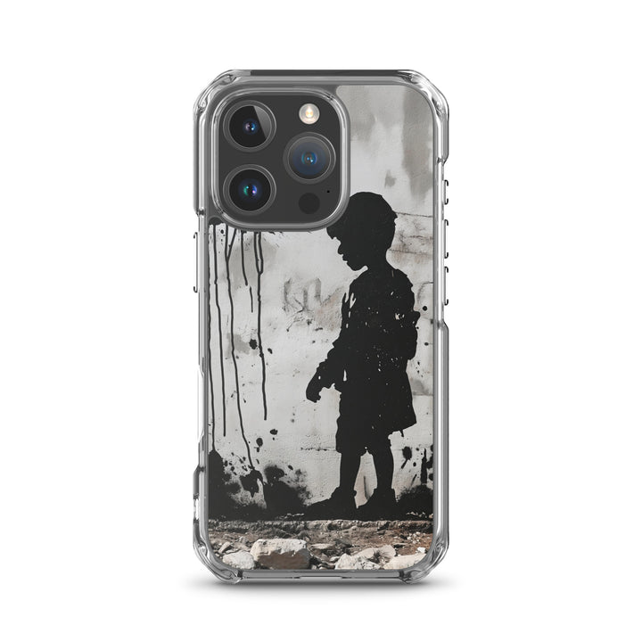 Clear Case for iPhone® - Palestine Wall, iPhone iPhone 16 Pro Case On Phone