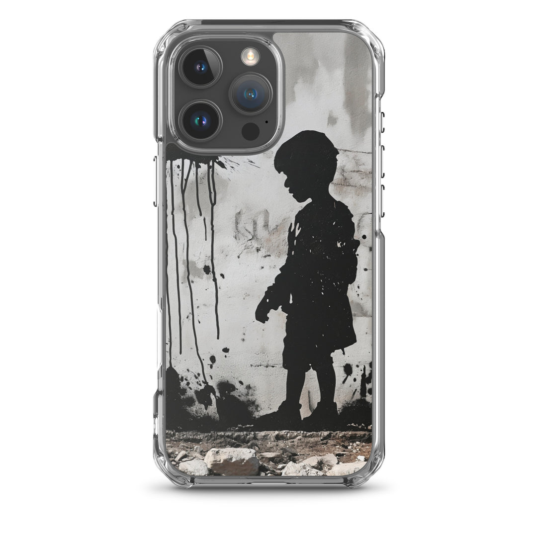 Clear Case for iPhone® - Palestine Wall, iPhone iPhone 16 Pro Max Case On Phone