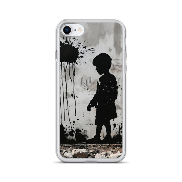 Clear Case for iPhone® - Palestine Wall, iPhone iPhone 7 8 Case On Phone