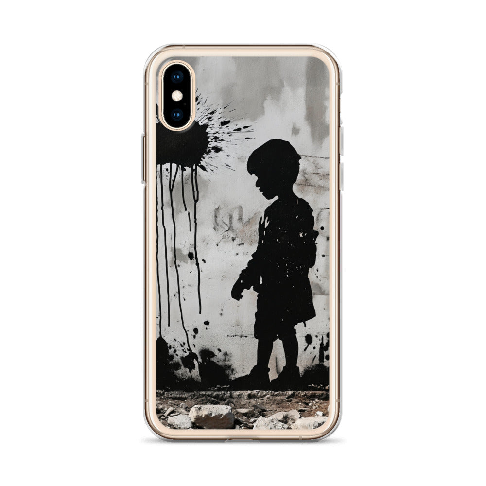 Clear Case for iPhone® - Palestine Wall, iPhone iPhone X Xs Case On Phone