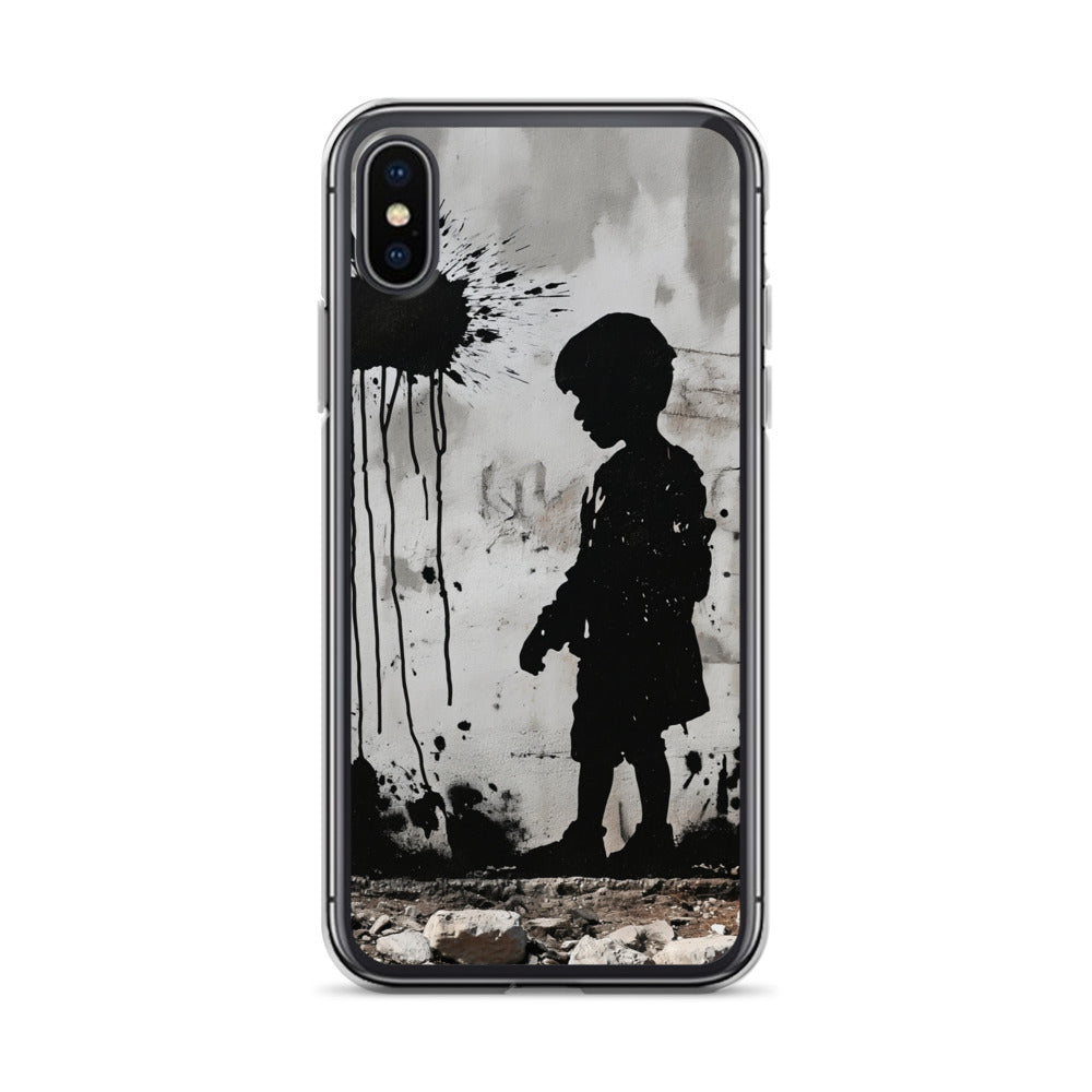 Clear Case for iPhone® - Palestine Wall, iPhone iPhone X Xs Case On Phone