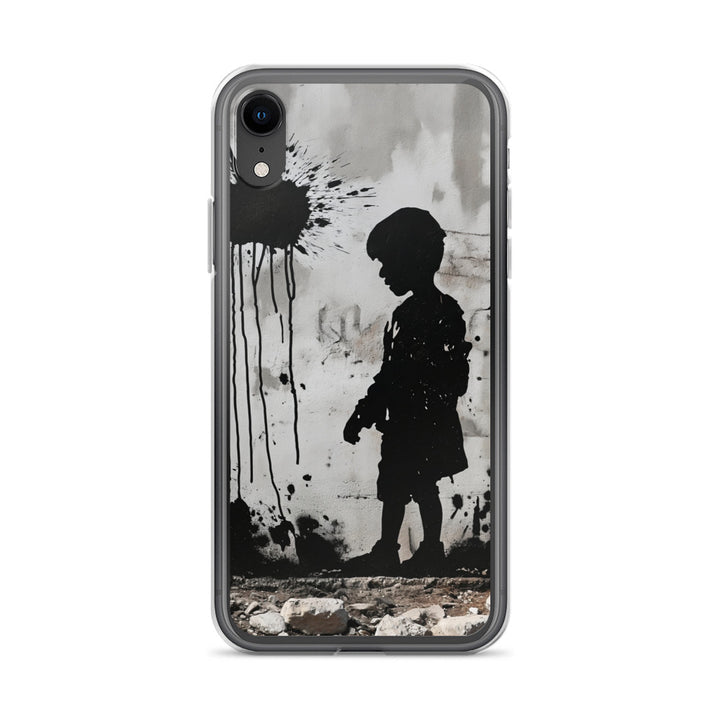Clear Case for iPhone® - Palestine Wall, iPhone iPhone Xr Case On Phone