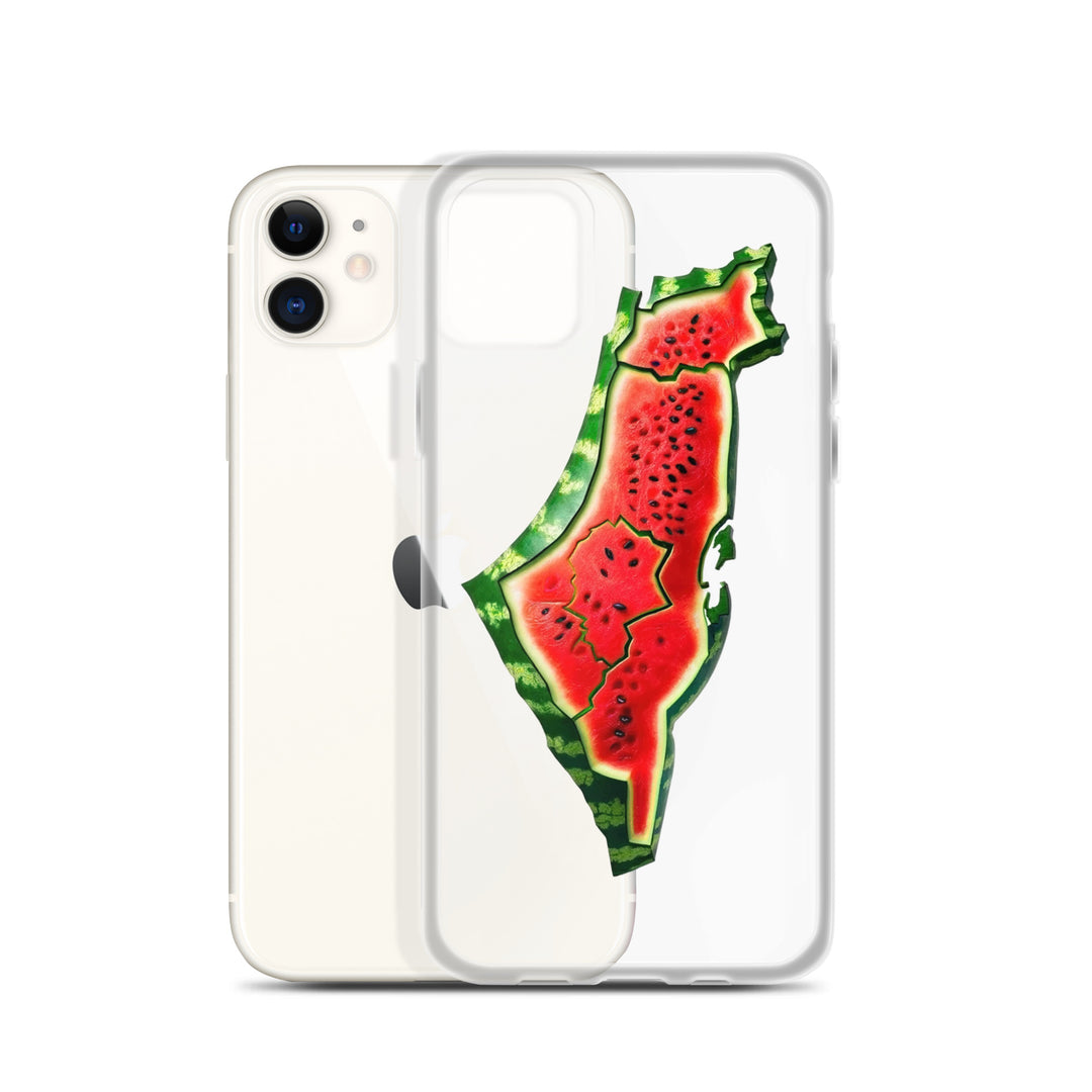 Clear Case for iPhone® - Palestine Watermelon, iPhone iPhone 11 Case With Phone